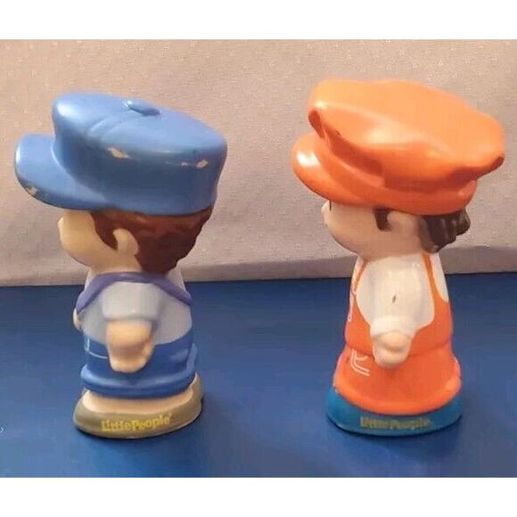 Fisher-Price Little People Mailman Train Engineer Replacement Action Figures - Picture 2 of 9